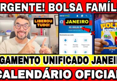 BOLSA FAMÍLIA JANEIRO LIBEROU TUDO! CALENDÁRIO OFICIAL! PAGAMENTO UNIFICADO NIS 1,2,3,4,5,6,7,8,90
