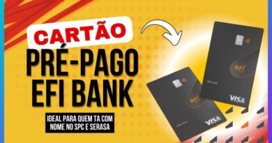 CARTÃO PRÉ-PAGO ÉFI BANK PARA NEGATIVADOS