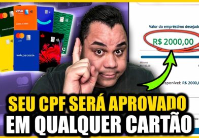 (NOVA LISTA) 4 CARTÕES que APROVA Qualquer CPF até Negativado Consegue na Hora