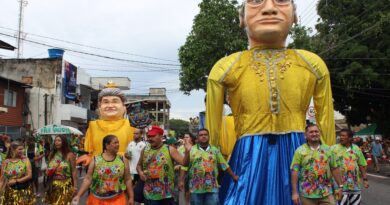 A Banda do Amapá terá bonecos gigantes com fantasia da Copa do Mundo  | G1
