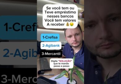 Atenção com empréstimo do agibank, crefisa e do Mercantil